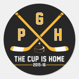 Adesivo Redondo PGH - A Copa está em casa