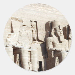 Adesivo Redondo pharoahs do simbel do abu