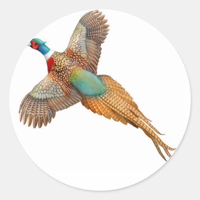 Adesivo Redondo Pheasant Sticker (Frente)