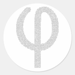 Adesivo Redondo Phi (relação dourada)