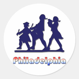 Adesivo Redondo Philadelphfia colonial