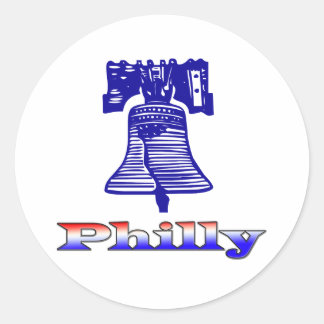 Adesivo Redondo Philly e Liberty Bell