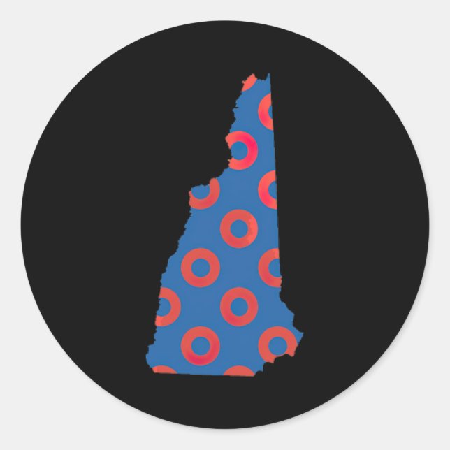 Adesivo Redondo Phish Fishman Donut New Hampshire Ecavator Boy Don (Frente)