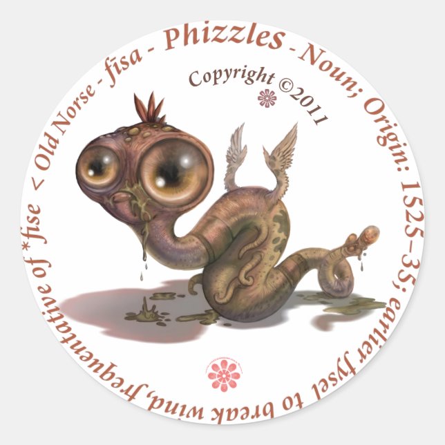 Adesivo Redondo Phizzles Origine (Frente)