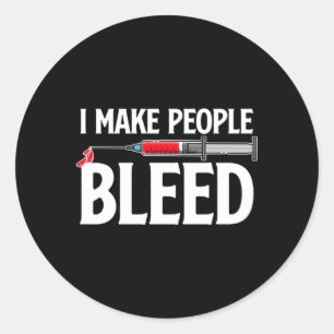 Adesivo Redondo Phlebotomist Phlebotomy Tech Phlebotomy