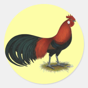 Adesivo Redondo Phoenix: BB Red Rooster