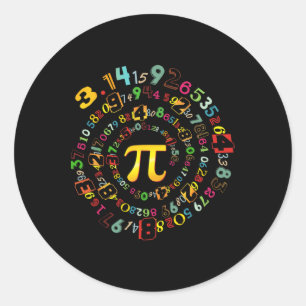 Adesivo Redondo Pi 314 Math Pi Lovers Boy Toddler Mathemat