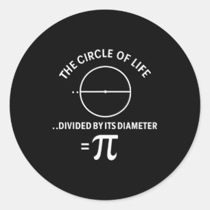 Adesivo Redondo Pi 3,14 Número Símbolo Matemática Ciência Professo