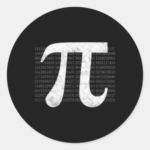 Adesivo Redondo Pi 3.14 Pi Feliz Pi Day Math