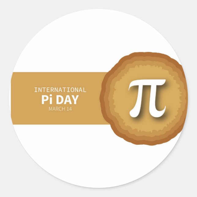 Adesivo Redondo Pi Day (Frente)