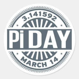 Adesivo Redondo Pi-Day