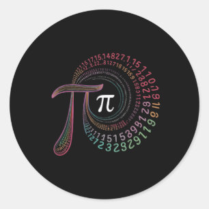 Adesivo Redondo Pi Day 3.14159 Pi - Símbolo Ciência E Professor De