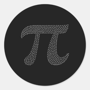 Adesivo Redondo Pi Day Cute 3.14 Mini Math Geek