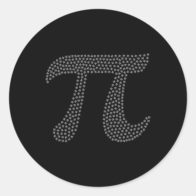 Adesivo Redondo Pi Day Cute 3.14 Mini Math Geek (Frente)