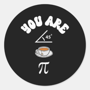 Adesivo Redondo Pi Day Engraçado Professora De Matemática Aguda Ch