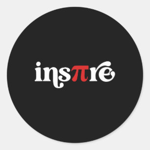 Adesivo Redondo Pi Day Inspire 3.14 Símbolo de Mães de Ciência do