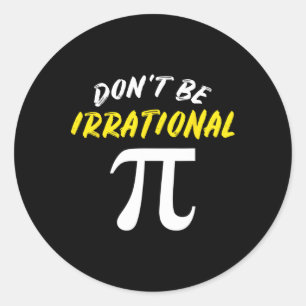 Adesivo Redondo Pi Day Math Science Engraçado Professor Dotado Men