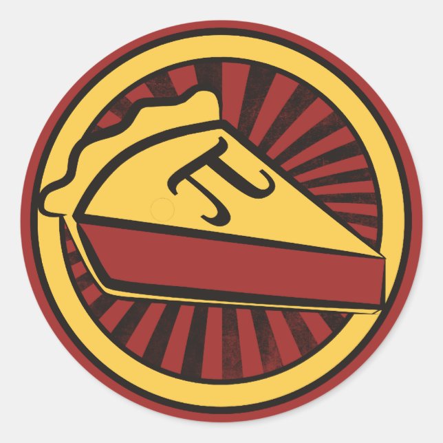Adesivo Redondo Pi Day Pie (Frente)