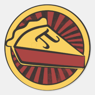 Adesivo Redondo Pi Day Pie