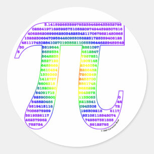 Adesivo Redondo Pi de Evan #1