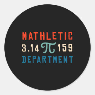 Adesivo Redondo Pi Dia 2025 Matemática do Lover Matemático Depar