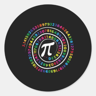 Adesivo Redondo Pi - Símbolo de Matemática Professor Pi Dia