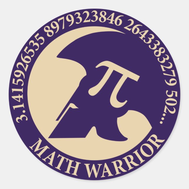 Adesivo Redondo Pi Warrior (Frente)