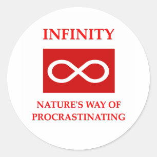 Adesivo Redondo piada da matemática