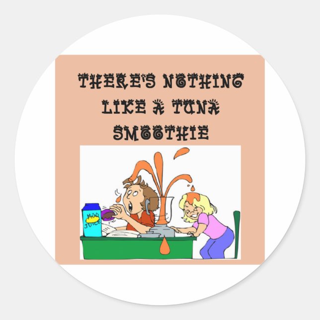 Adesivo Redondo piada de atum SMOOTHIE (Frente)