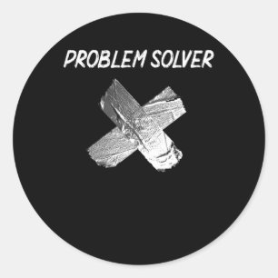 Adesivo Redondo Piada De Fita Engraçada De Duto Preguiçoso Marid