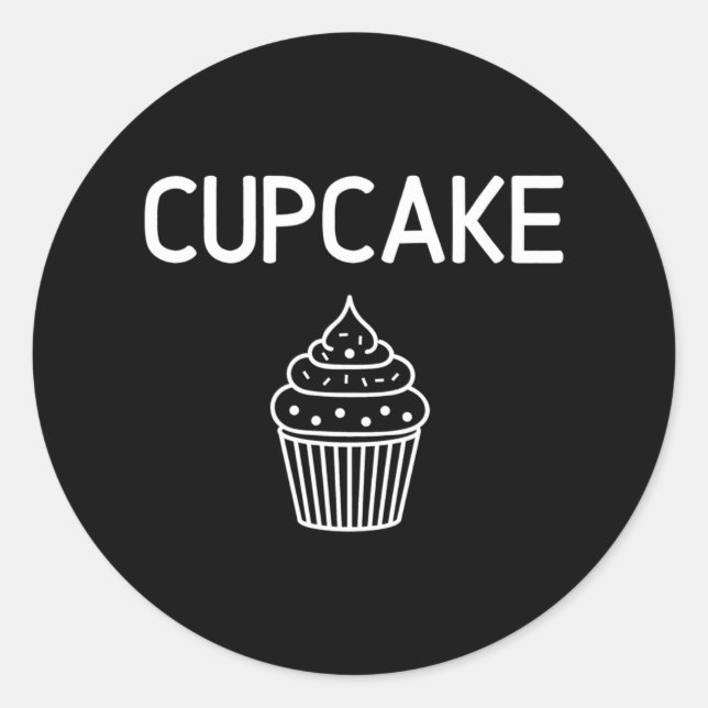 Adesivo Redondo Piada Engraçada cupcake Família Sarcástica (Frente)