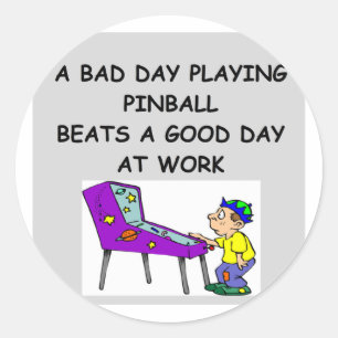 Adesivo Redondo Piada PINBALL
