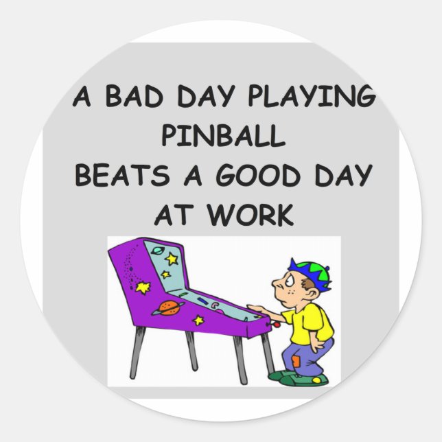 Adesivo Redondo Piada PINBALL (Frente)