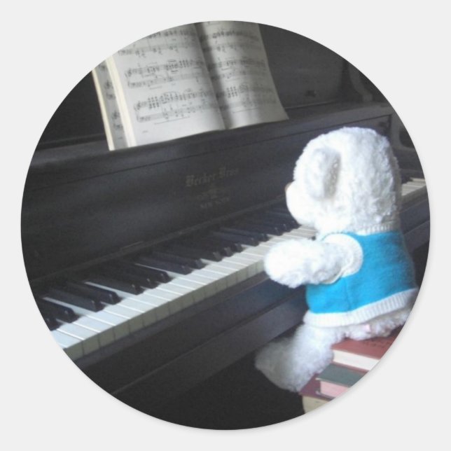 Adesivo Redondo Piano (Frente)