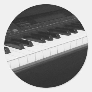 Adesivo Redondo Piano Sticker