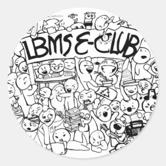 Adesivo Redondo Pic Sticker E-Club