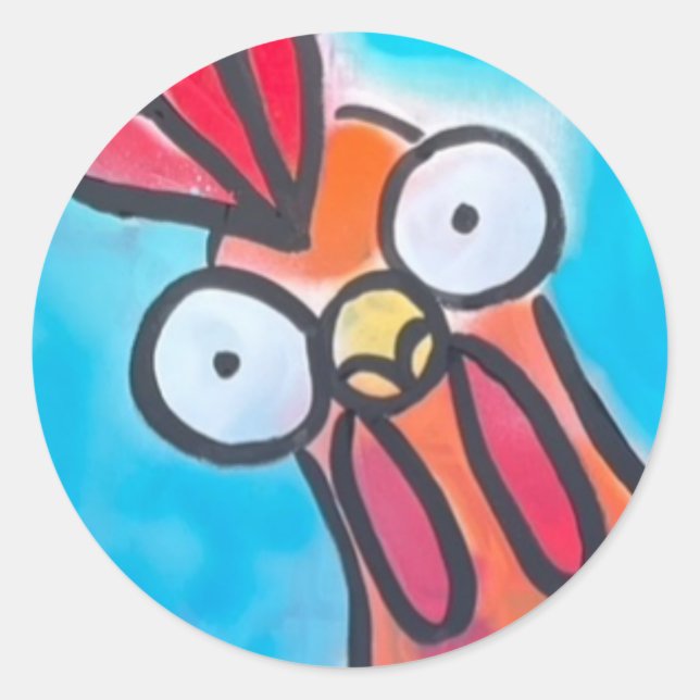 Adesivo Redondo Picante Azul (Frente)