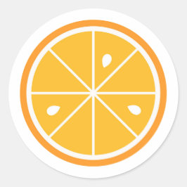 Adesivo Redondo Picante de piolhos laranja