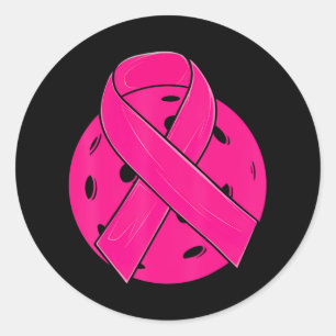 Adesivo Redondo Piceball de Sensibilização do Cancer de Fita Rosa