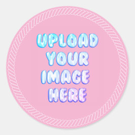 Adesivo Redondo Pick Classic Round Sticker with a Business Logo