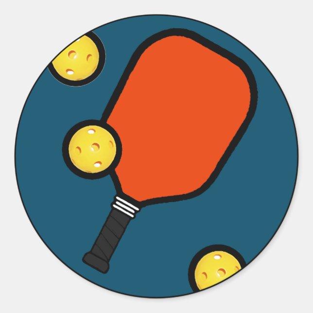 Adesivo Redondo Pickleball (Frente)