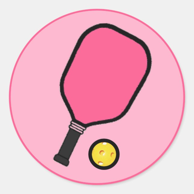 Adesivo Redondo Pickleball (Frente)