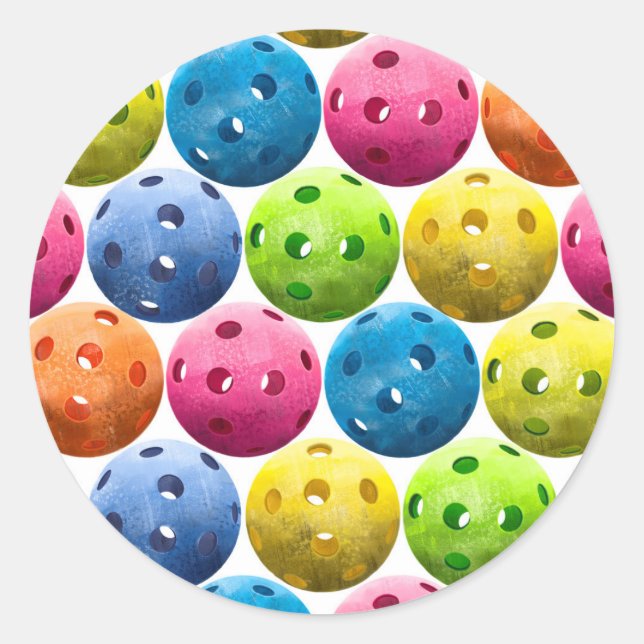 Adesivo Redondo Pickleball (Frente)