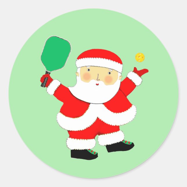 Adesivo Redondo Pickleball Classic Round Sticker (Frente)