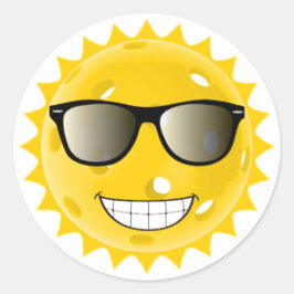 Adesivo Redondo Pickleball Cool