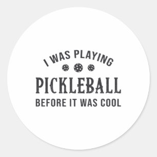 Adesivo Redondo Pickleball Dink Eu Estava Jogando Presente De Pick