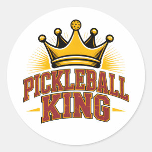 Adesivo Redondo Pickleball King