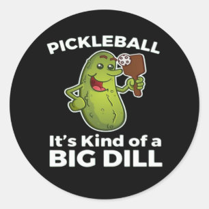 Adesivo Redondo Pickleball Meio que um Grande Dilema