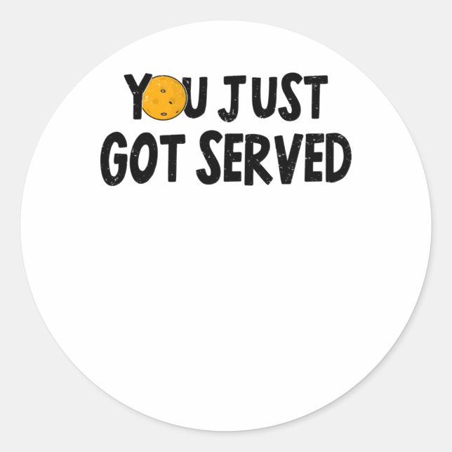 Adesivo Redondo Pickleball Player Pickleball Saying Funny Hobby (Frente)