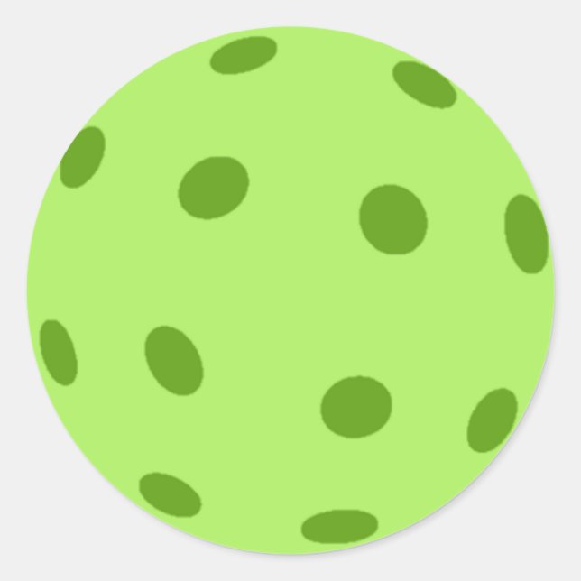 Adesivo Redondo Pickleball Verde (Frente)